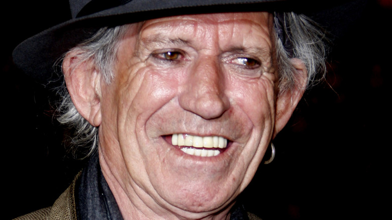 Keith Richards in a hat