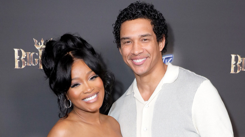 Keke Palmer and Darius Jackson smiling