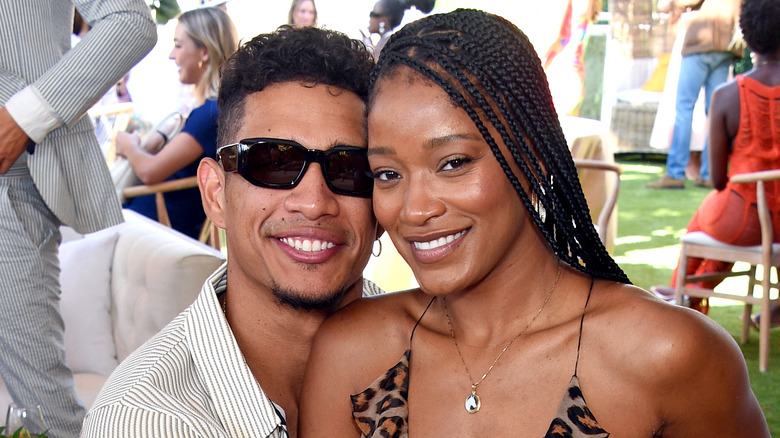 Darius Jackson and Keke Palmer smiling 