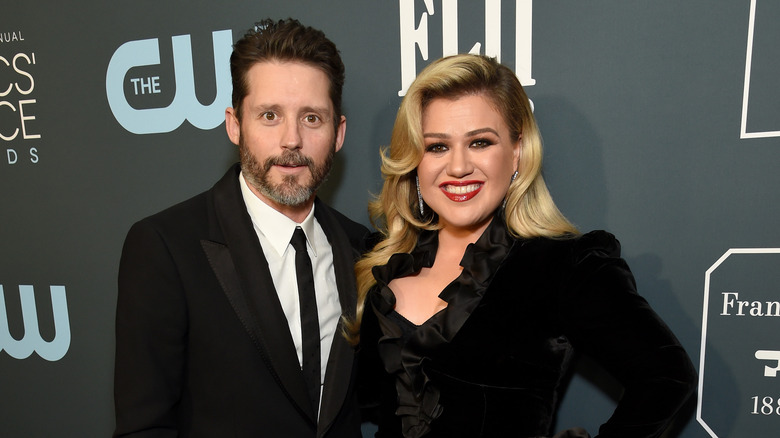 Brandon Blackstock and Kelly Clarkson attending the 25th annual Critics' Choice Awards