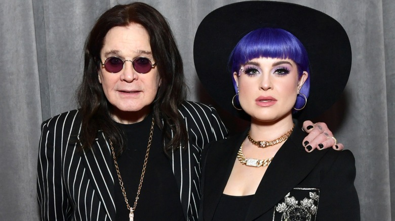 Ozzy Osbourne and Kelly Osbourne attend the 62nd Annual GRAMMY Awards in Los Angeles, CA