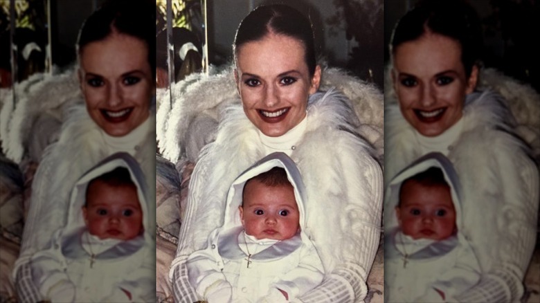 Linda Ripa holds baby son Sergio.