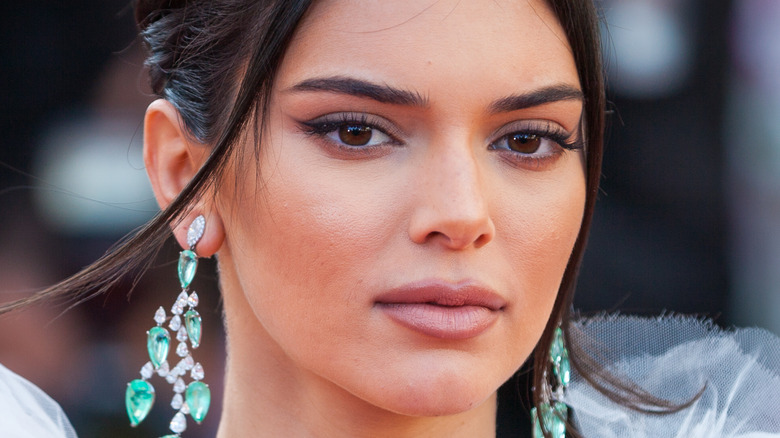 Kendall Jenner with pensive look