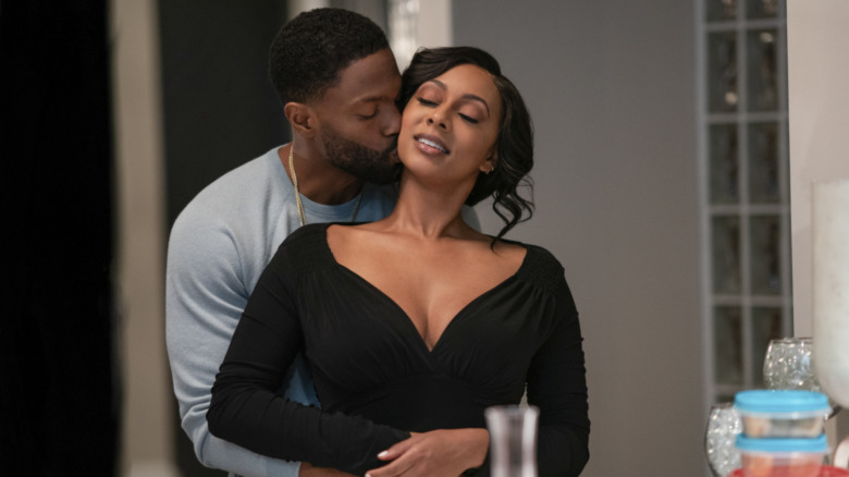 Keri Hilson and Tobias Truvillion in a scene from Lust