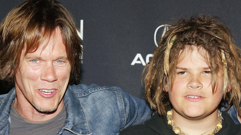 Kevin and Travis Bacon at premiere of Loverboy
