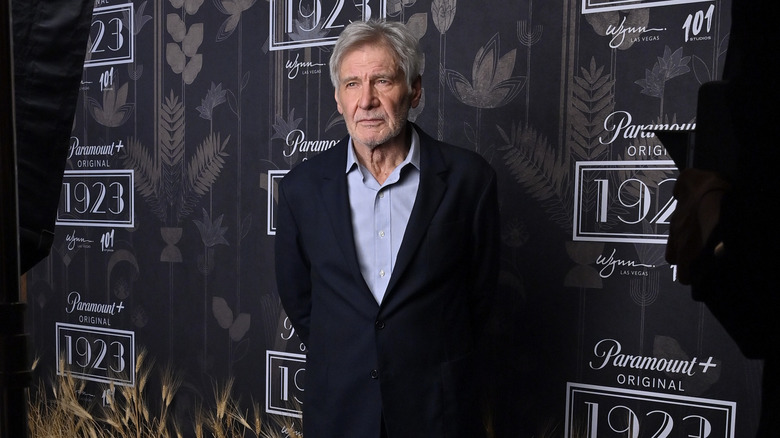 Harrison Ford attending premiere event