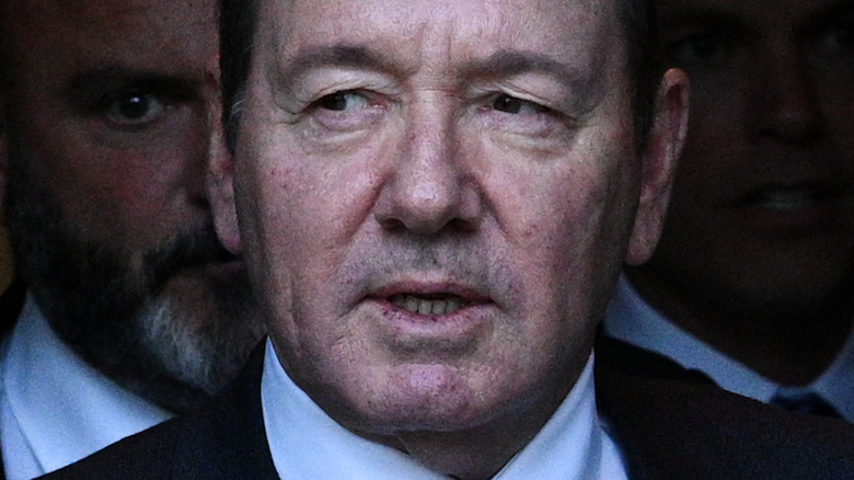 Kevin Spacey glaring