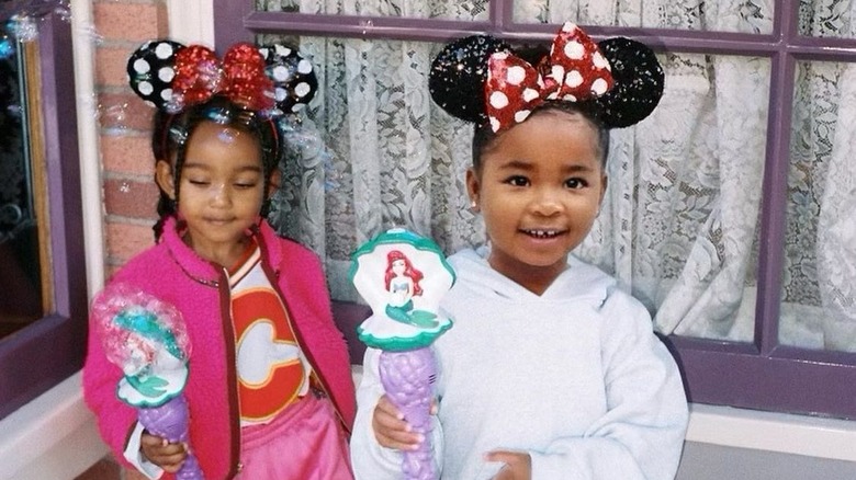 Chicago West and True Thompson photoshopped into a photo together