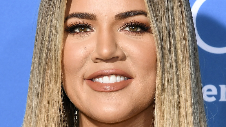 Khloe Kardashian smiling