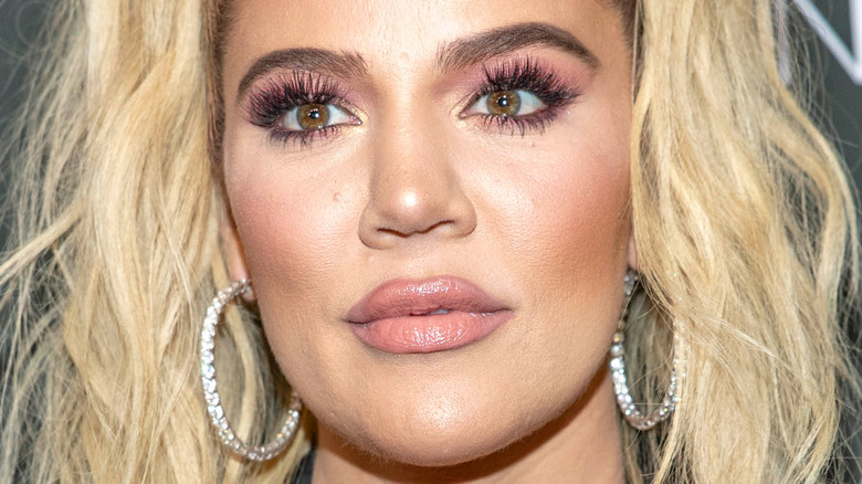 Khloe Kardashian posing