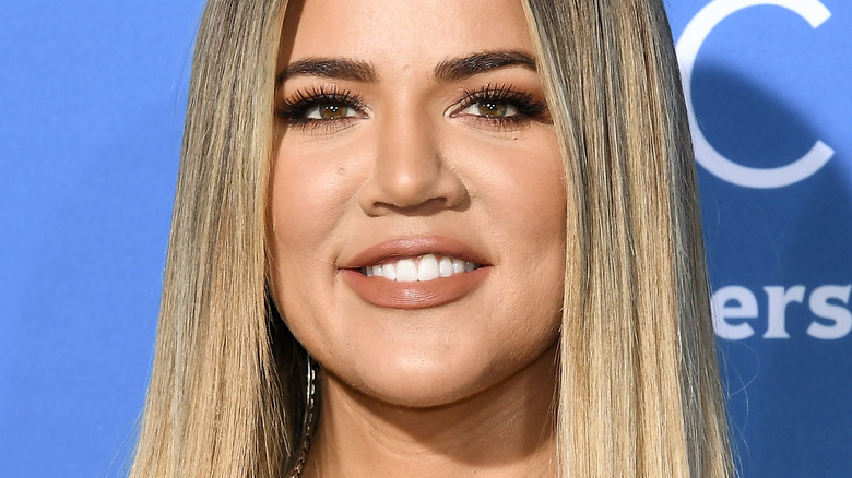 Khloe Kardashian smiling