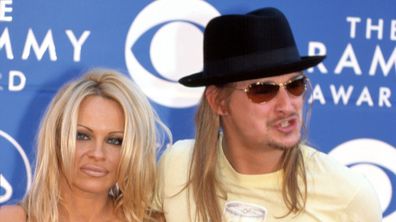 Pamela Anderson and Kid Rock at the 2002 Grammy Awards