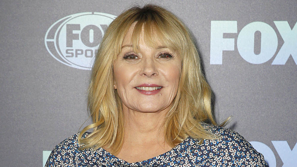 Kim Cattrall on a red carpet