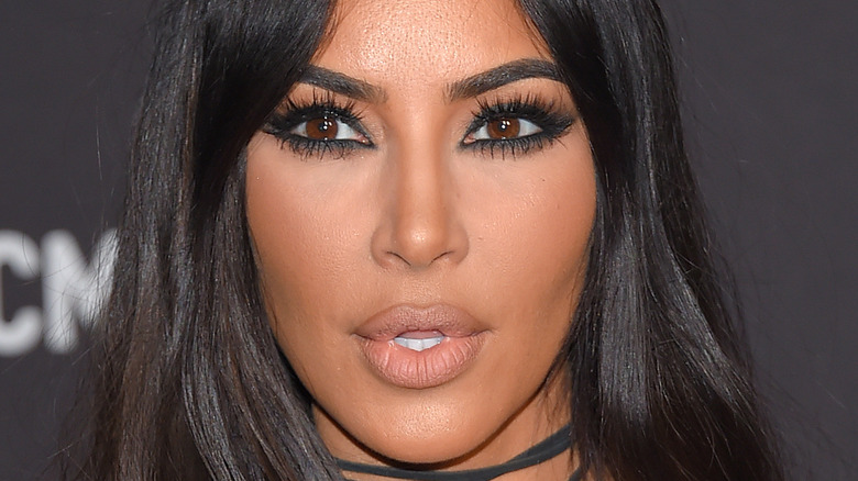 Kim Kardashian gazing in front