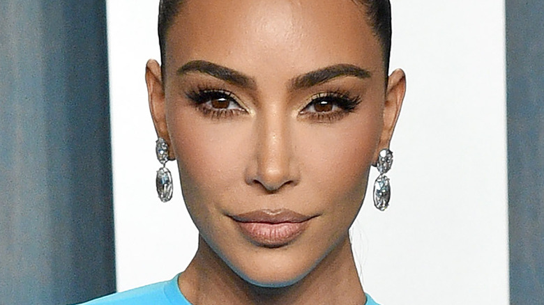 Kim Kardashian smiling