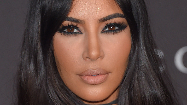 Kim Kardashian looking into the camera