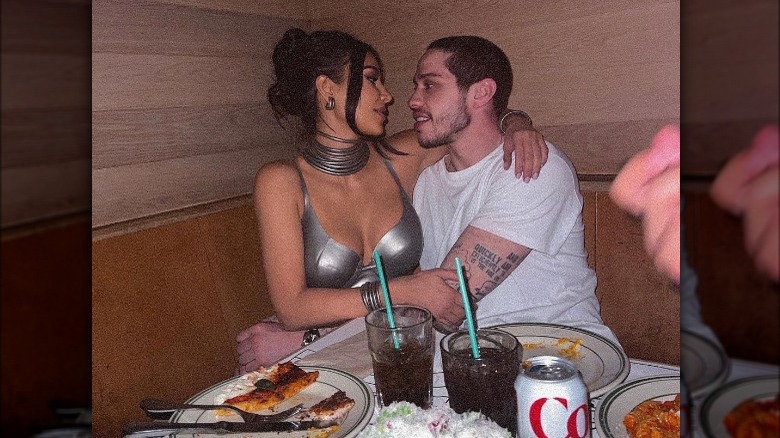 Kim Kardashian and Pete Davidson snuggle