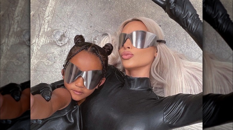 Kim Kardashian and Chicago West