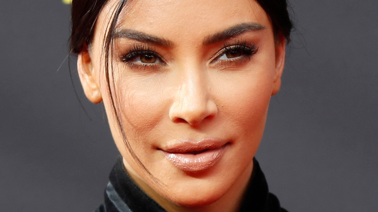 Kim Kardashian posing at creative emmys 