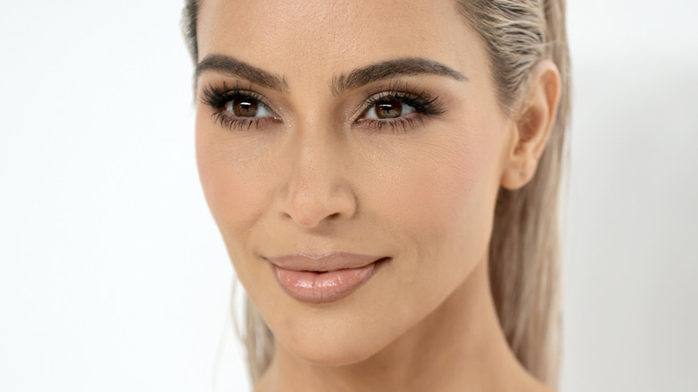 Kim Kardashian smiling