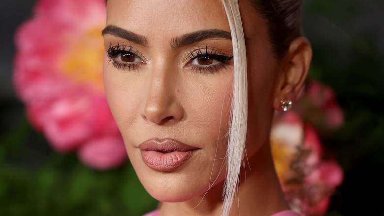 Kim Kardashian with serious expression