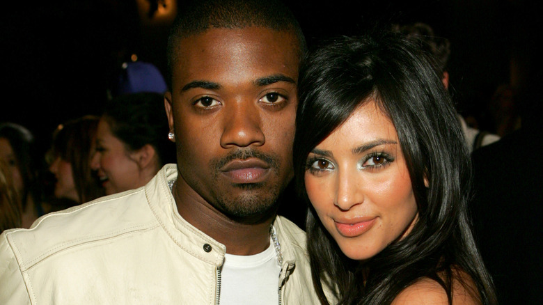 Ray J and Kim Kardashian smiling