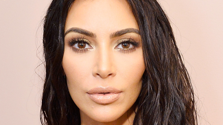 Kim Kardashian posing for a photo