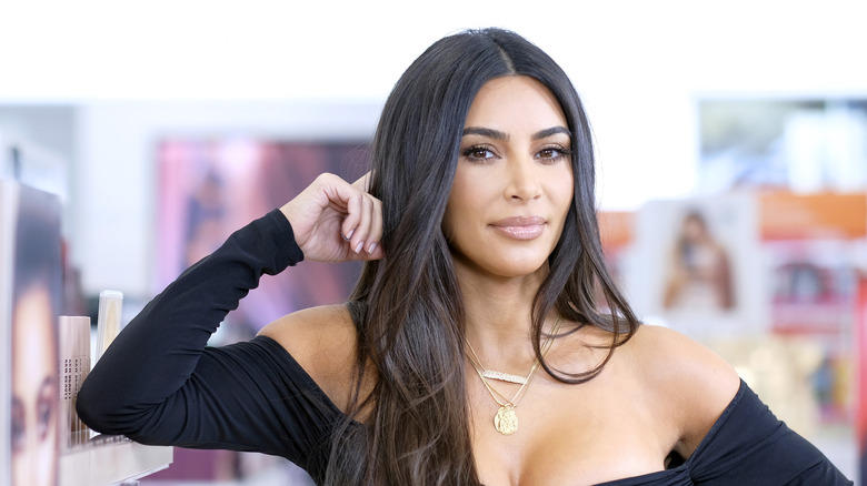 Kim Kardashian posing