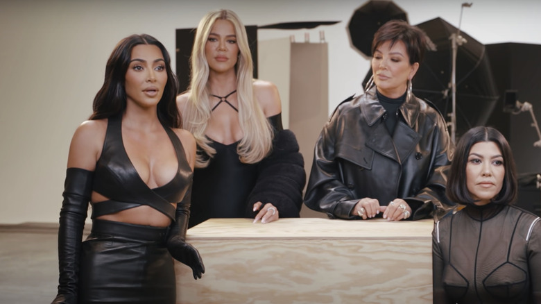 Kim Kardashian with family