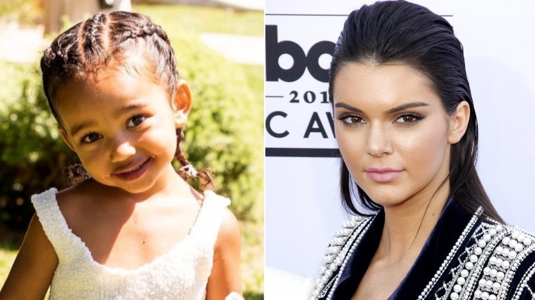 Chicago West and Kendall Jenner side by side