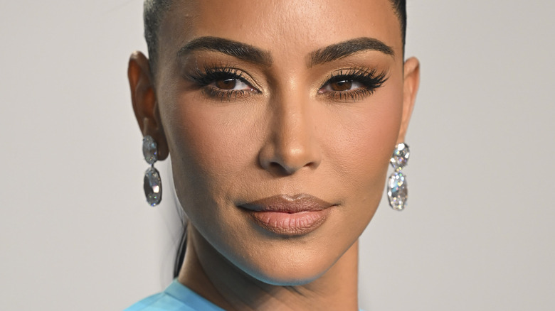 Kim Kardashian attending the 2022 Vanity Fair Oscar Party