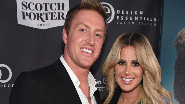 Kroy Biermann and Kim Zolciak smiling
