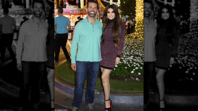 Donald Trump Jr and Kimberly Guilfoyle posing