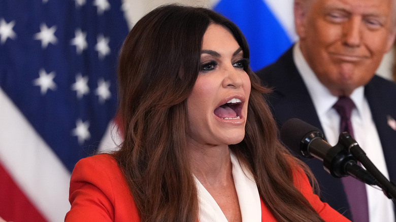 Kimberly Guilfoyle speaking at the White House