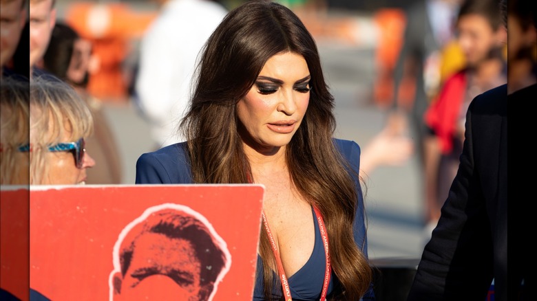 Kimberly Guilfoyle blue dress