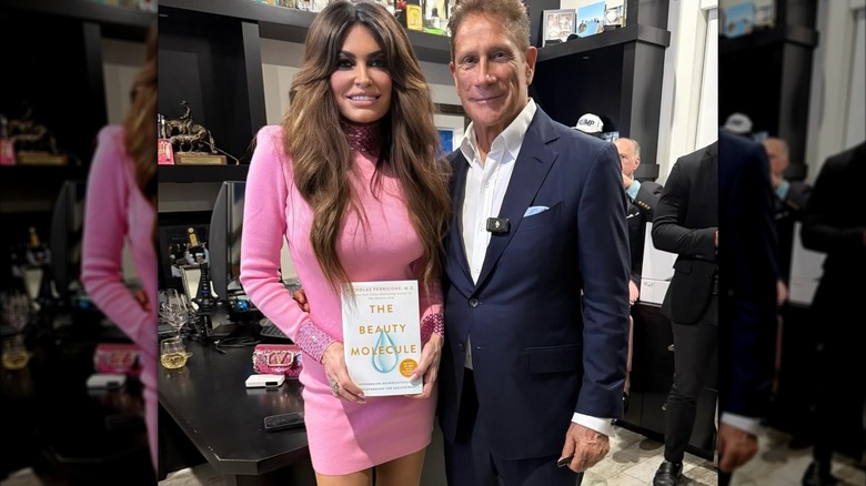 Kimberly Guilfoyle in a hot pink minidress
