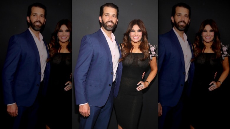 Kimberly Guilfoyle wears see-through dress next to Donald Trump Jr. at New York Fashion Week in 2019