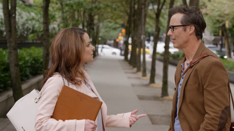 Kimberly Williams-Paisley and Tom Cavanagh in "Darrow & Darrow: Body of Evidence" on Hallmark