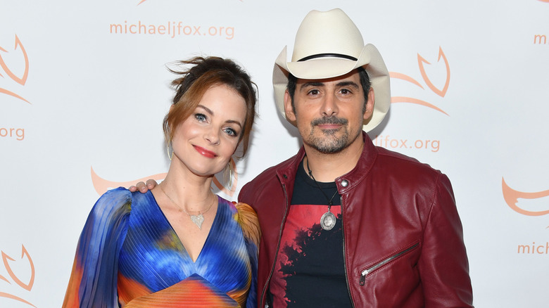 Kimberly Williams-Paisley and Brad Paisley pose in 2021