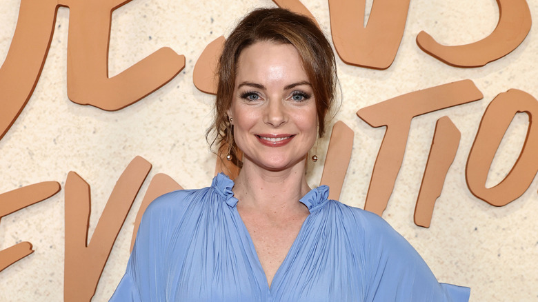 Kimberly Williams-Paisley smiling with teeth