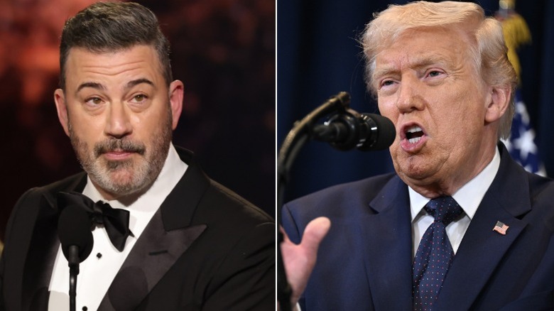 Jimmy Kimmel and Donald Trump