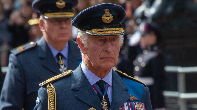 King Charles III in uniform