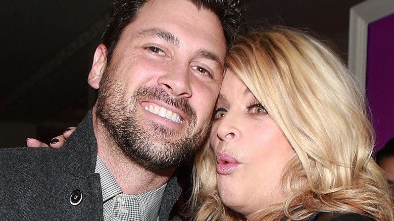 Maksim Chmerkovskiy Kirstie Alley smiling