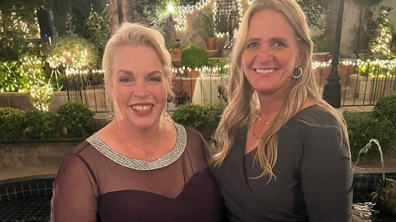 Janelle Brown and Christine Brown smiling