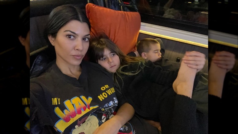 Kourtney Kardashian with kids