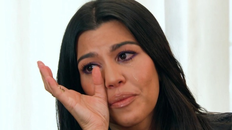 Kourtney Kardashian crying