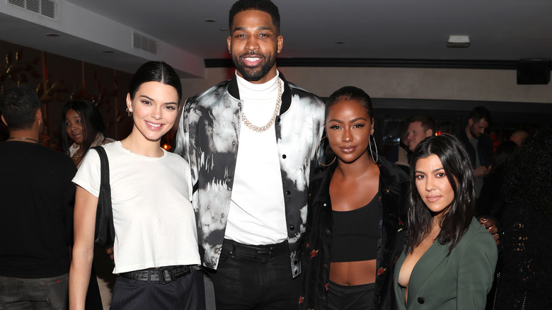 Kourtney Kardashian with Tristan Thompson and others