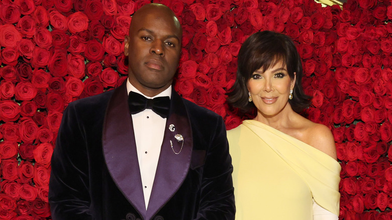 Corey Gamble and Kris Jenner posing together