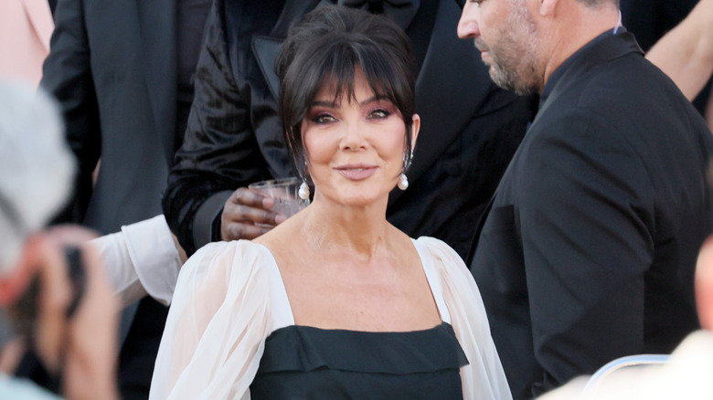 Kris Jenner pictured during Jeff Bezos and Lauren Sánchez Bezos' wedding festivities