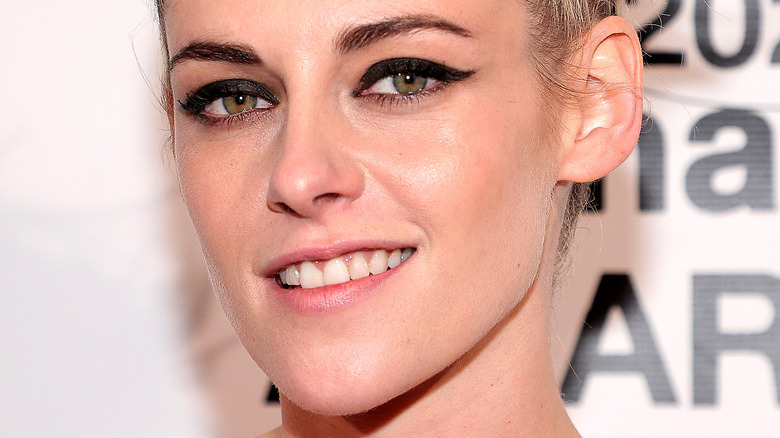 Kristen Stewart smiling on the red carpet